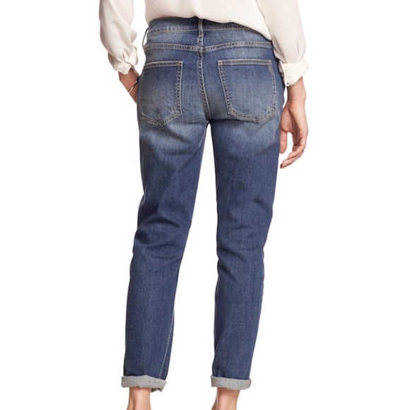 Banana Republic Medium Wash Girlfriend Jeans - Picture 2 of 7